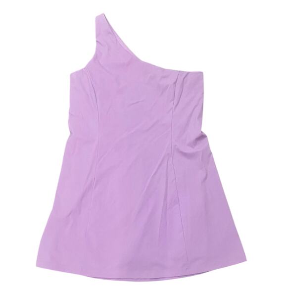 Outdoor Voices One Shoulder Dress - Lavender Women's sz. XL w/Built-in Shorts - Picture 3 of 8